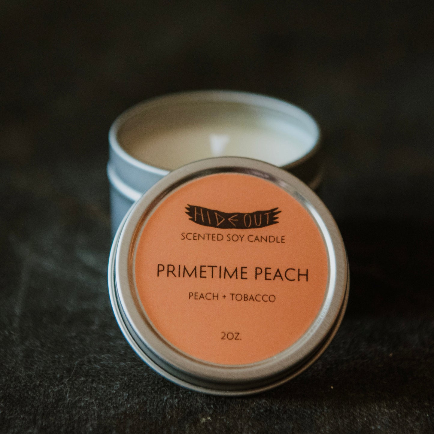Scented Candle | Primetime Peach | Warm Peach + Golden Tobacco
