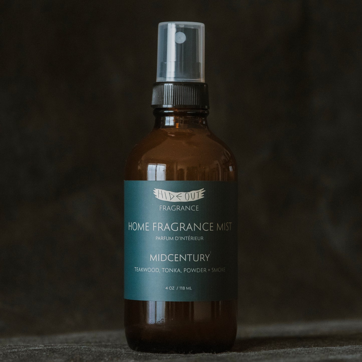 Home Fragrance Mist | Midcentury | Teakwood, Tonka, Brandy + Pipe Tobacco