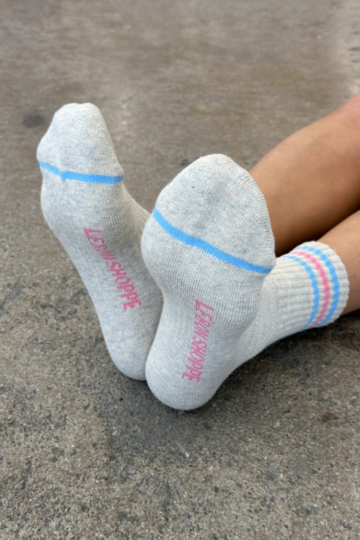 Girlfriend Socks | Bright Grey