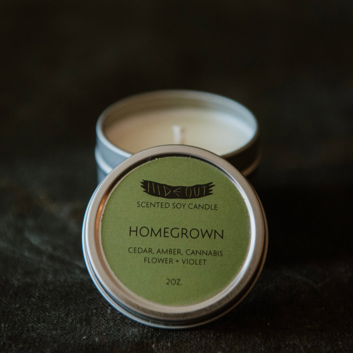 Scented Candle | Homegrown | Cedar, Amber, Cannabis Blossom + Violet