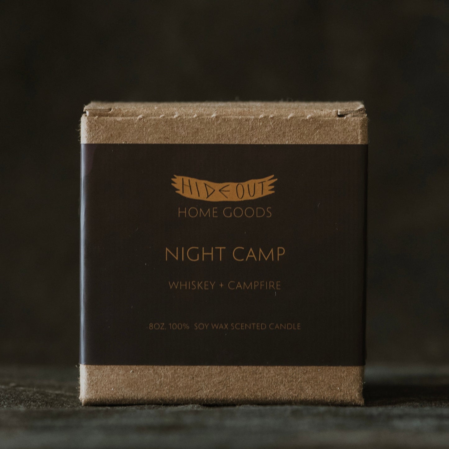 Scented Candle | Night Camp | Whiskey, Oak + Campfire Smoke