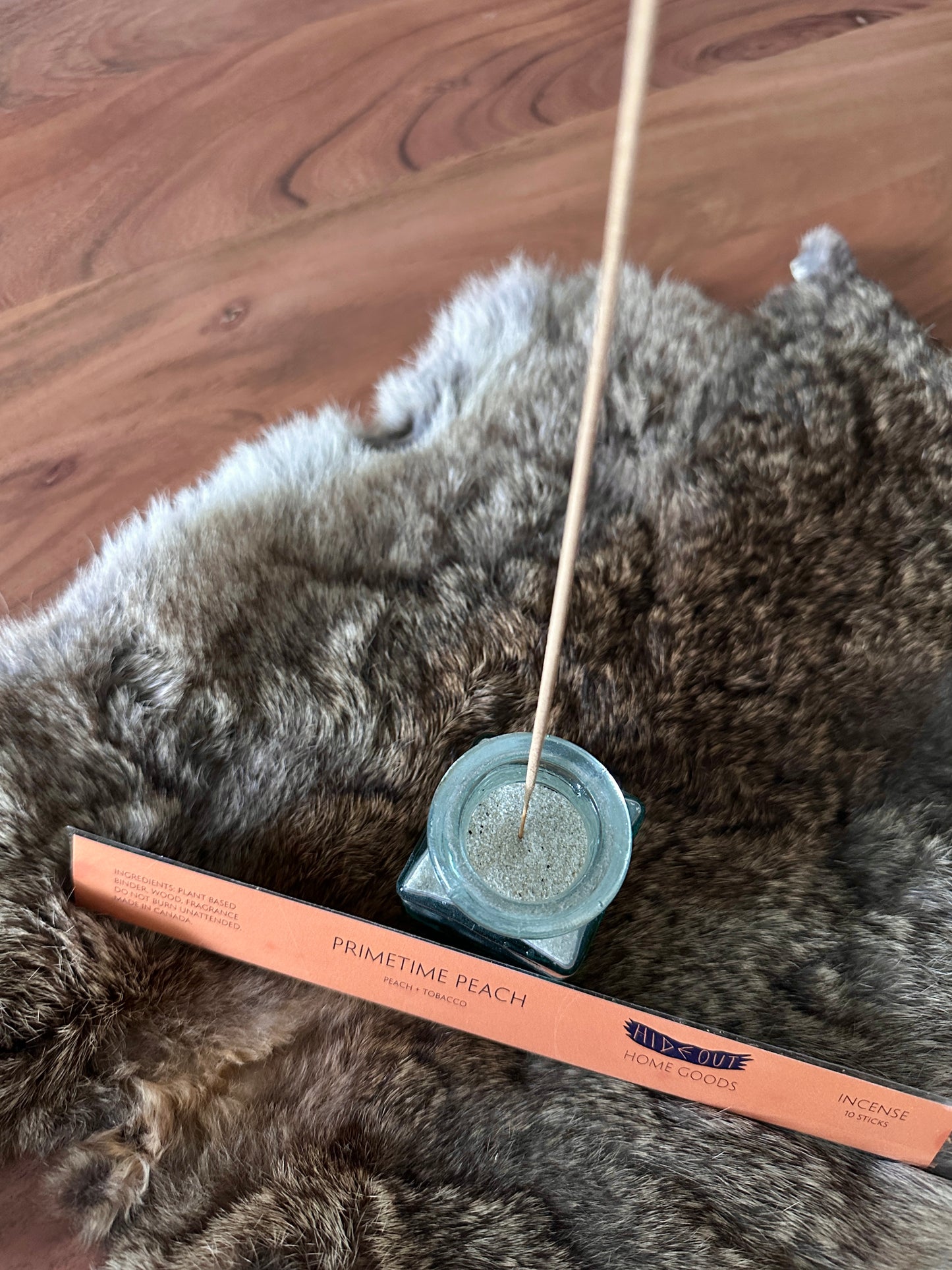 Hand Rolled Incense | Primetime Peach | Warm Peach + Tobacco | Pack of 10 Sticks