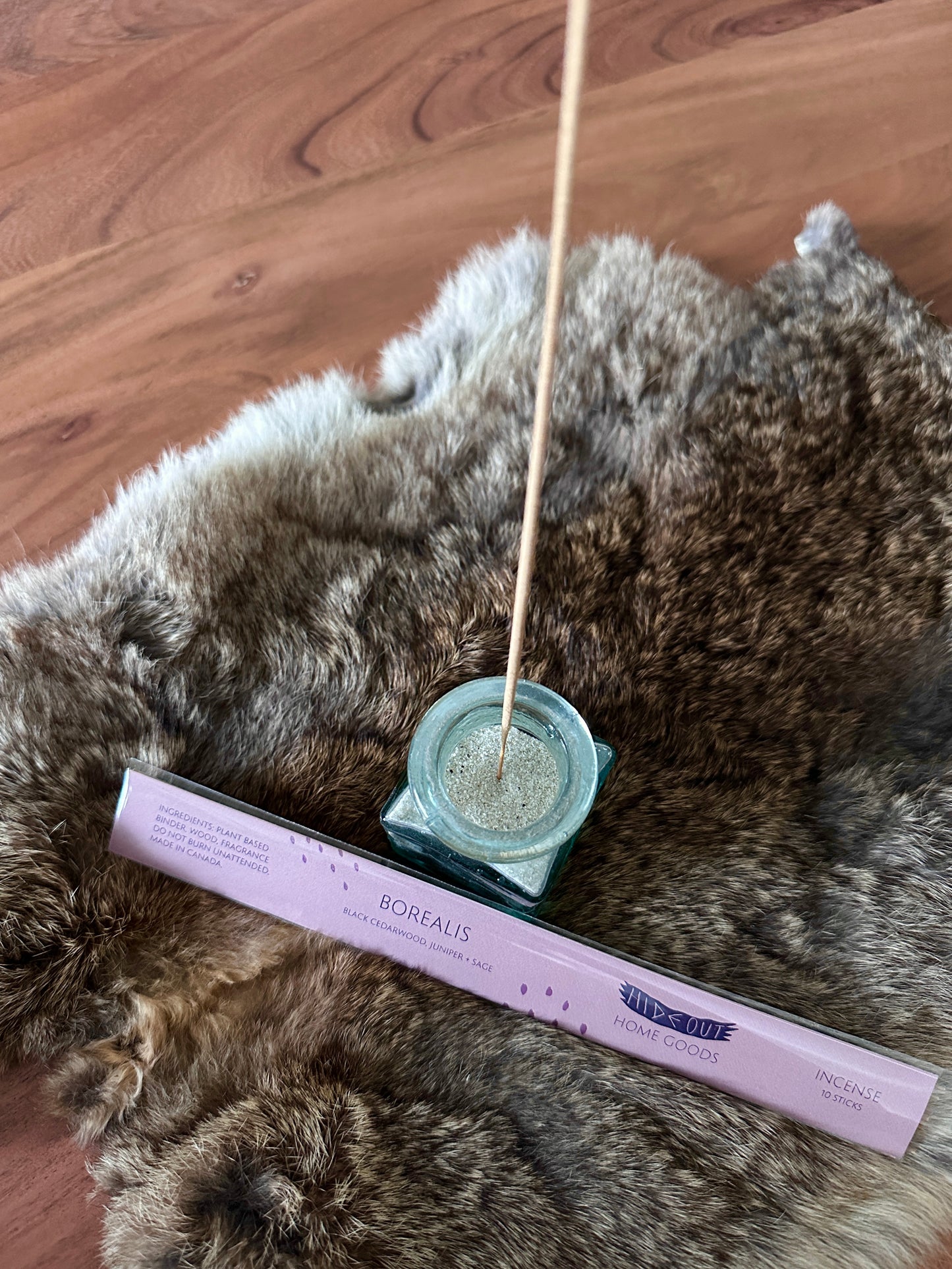 Hand Rolled Incense | Borealis | Black Cedarwood, Juniper + Sage | Pack of 10 Sticks