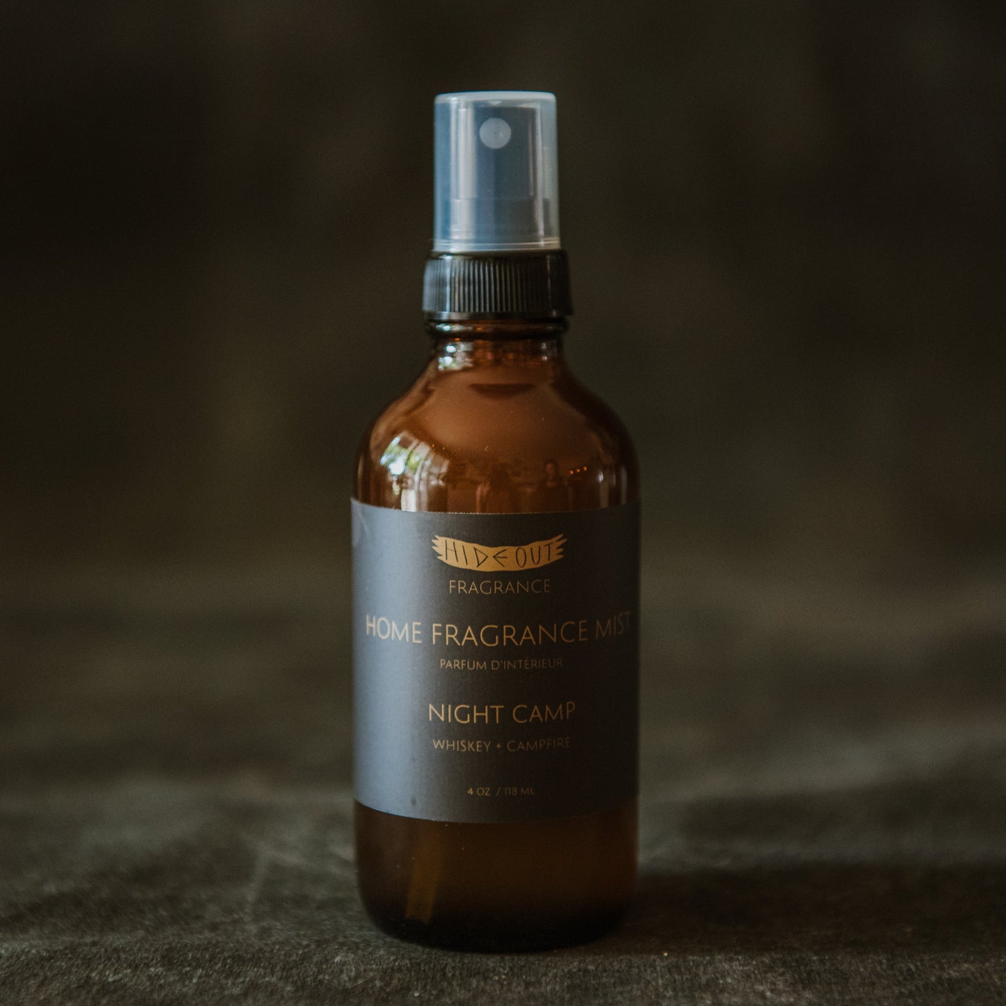 Home Fragrance Mist | Night Camp | Whiskey, Oakwood, Wood Smoke