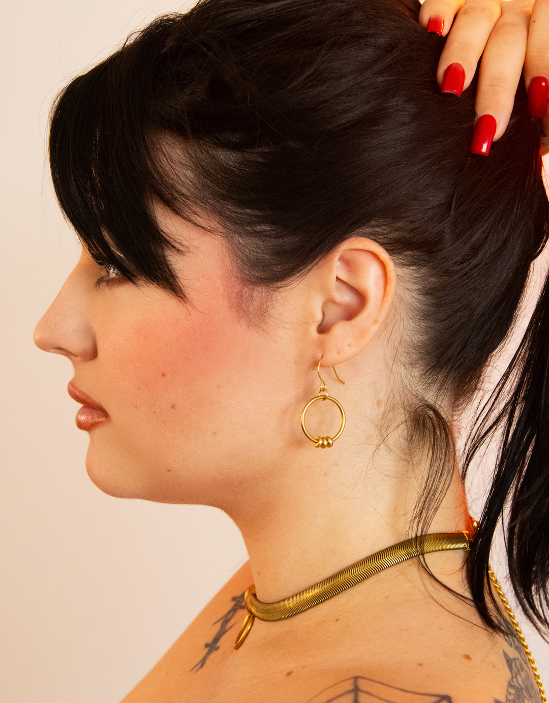Lord Violet | Pure Beaded Hoop Earrings