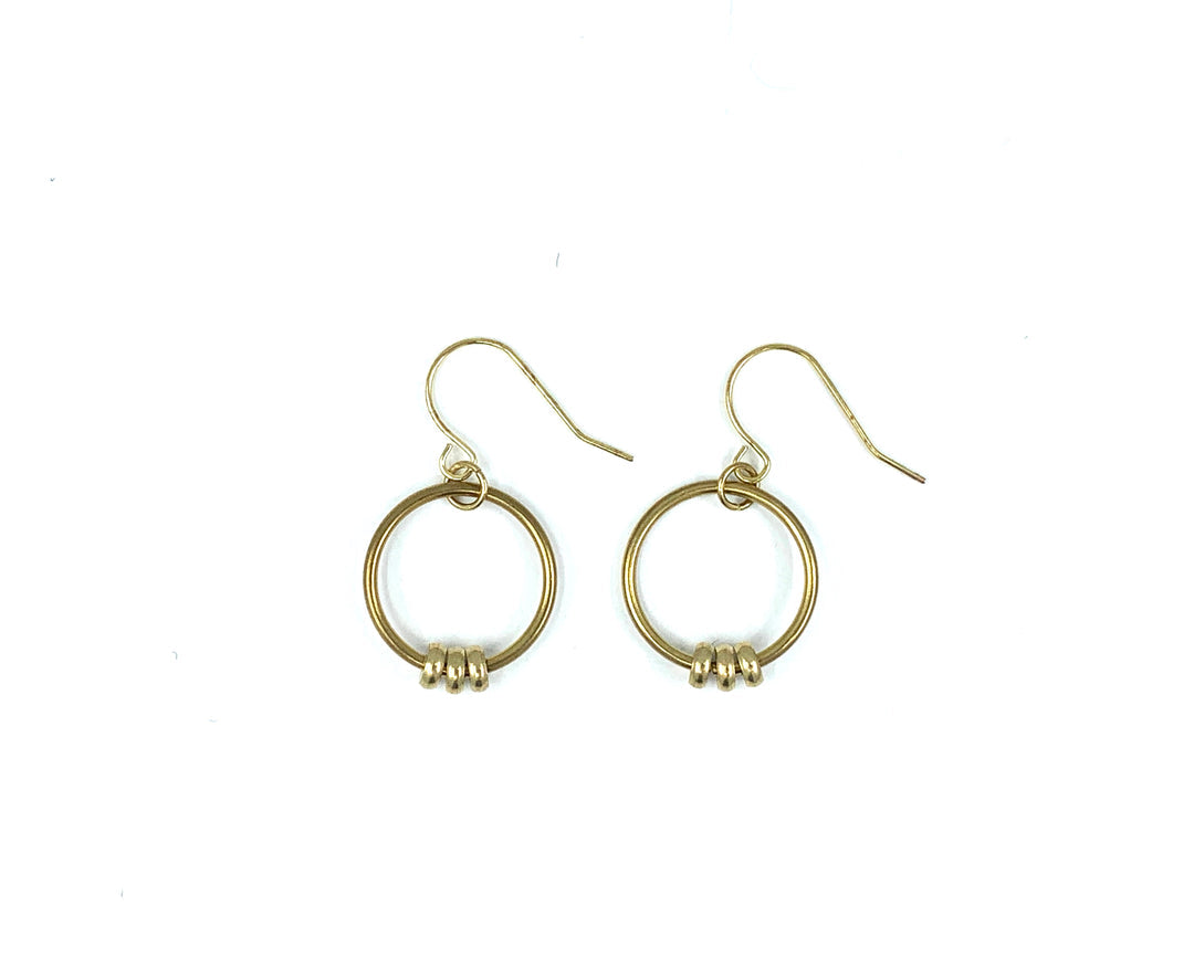 Lord Violet | Pure Beaded Hoop Earrings