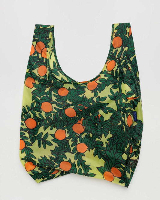 BAGGU Reusable Shopping Bag | Standard Size | Orange Tree