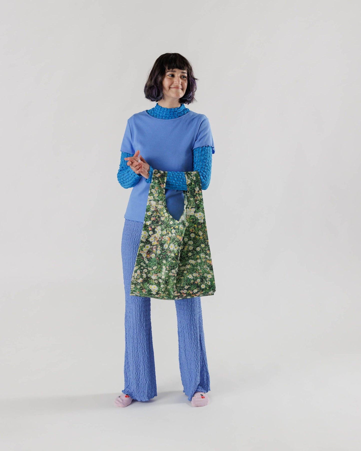BAGGU Reusable Shopping Bag | Standard Size | Daisy