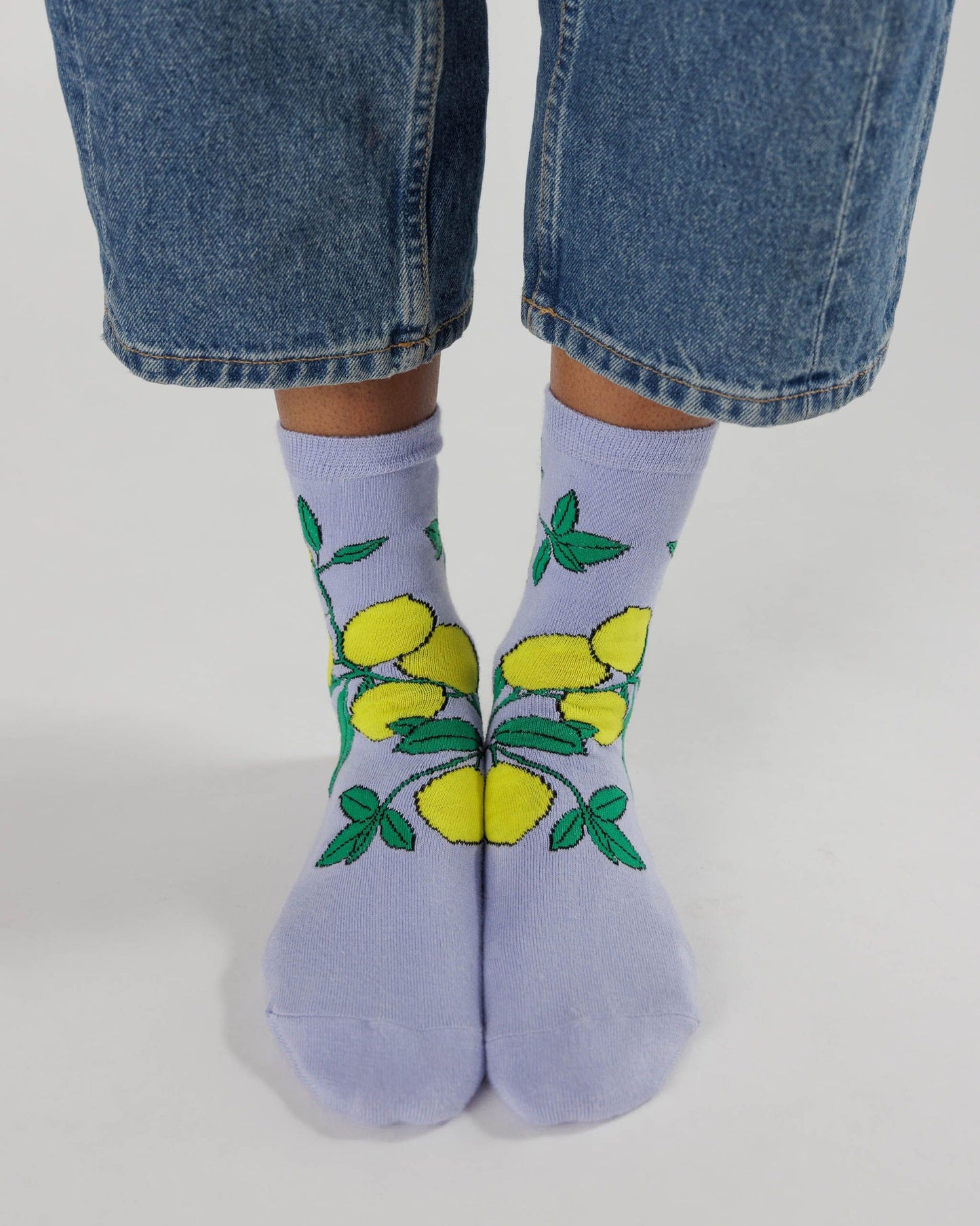 BAGGU Crew Socks | Lemon Tree