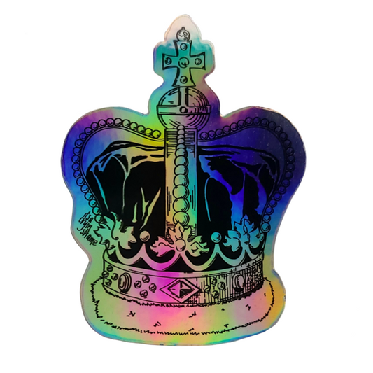 Vinyl Sticker | Crown (Holographic)