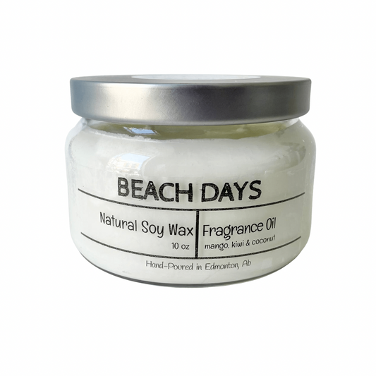 Scented Soy Candle | Beach Days | Mango, Kiwi + Coconut