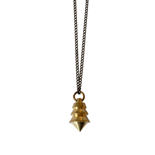 Minimalist Pendulum Necklace | Zig Zag