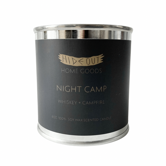 Scented Soy Candle | Night Camp | Whiskey + Campfire