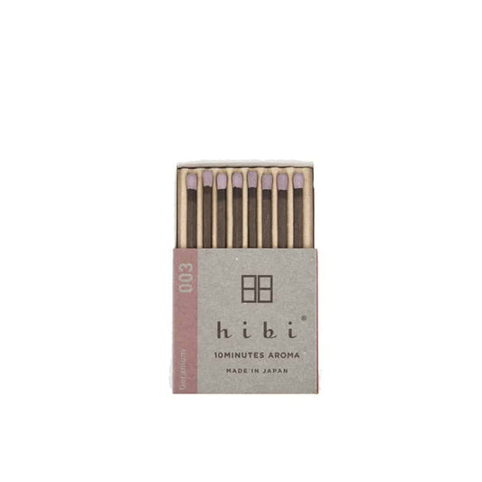Hibi Incense Matches | Geranium