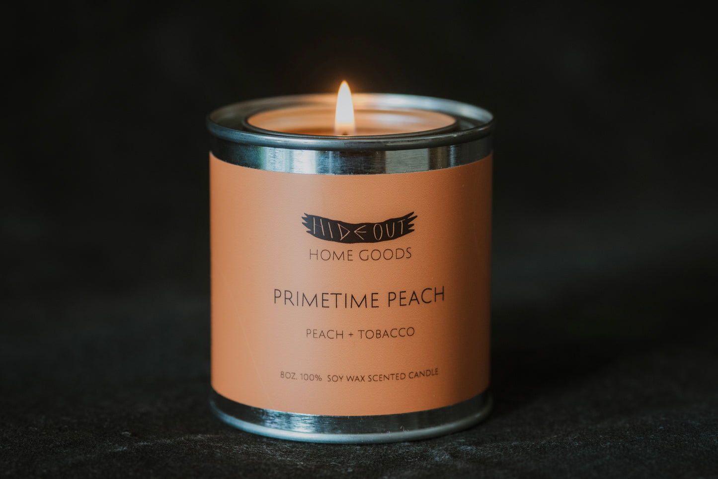 Scented Soy Candle | Primetime Peach | Peach + Tobacco