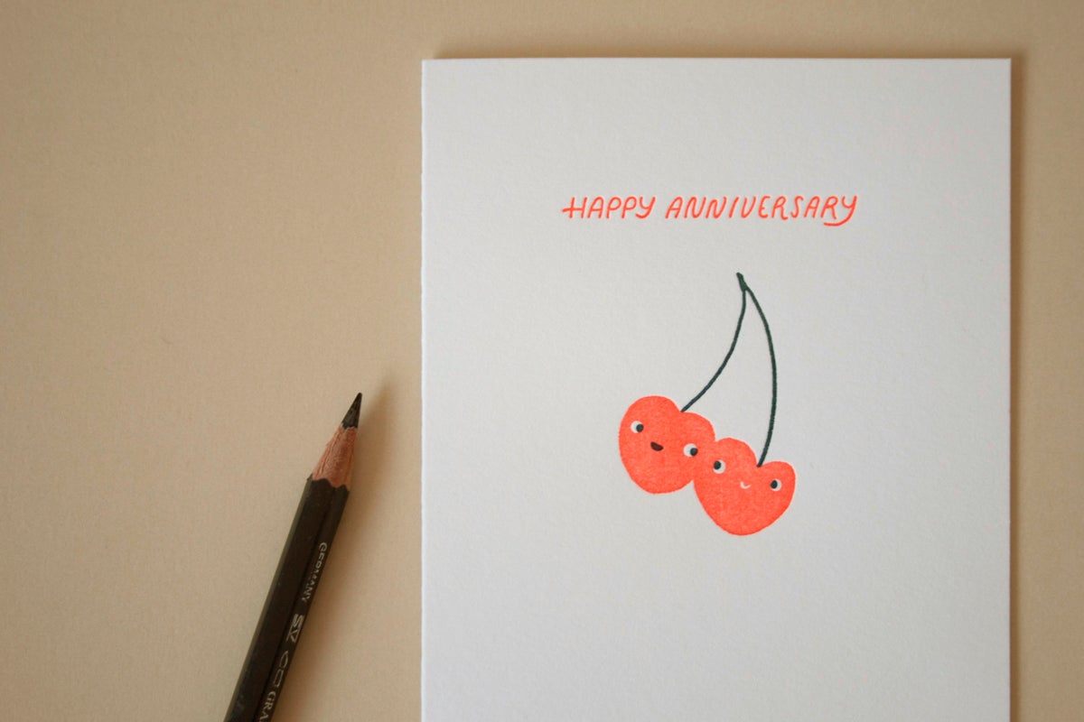 Greeting Card | Anniversary Cherries