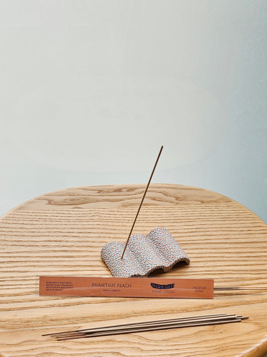 Hand Rolled Incense | Primetime Peach | Warm Peach + Tobacco | Pack of 10 Sticks