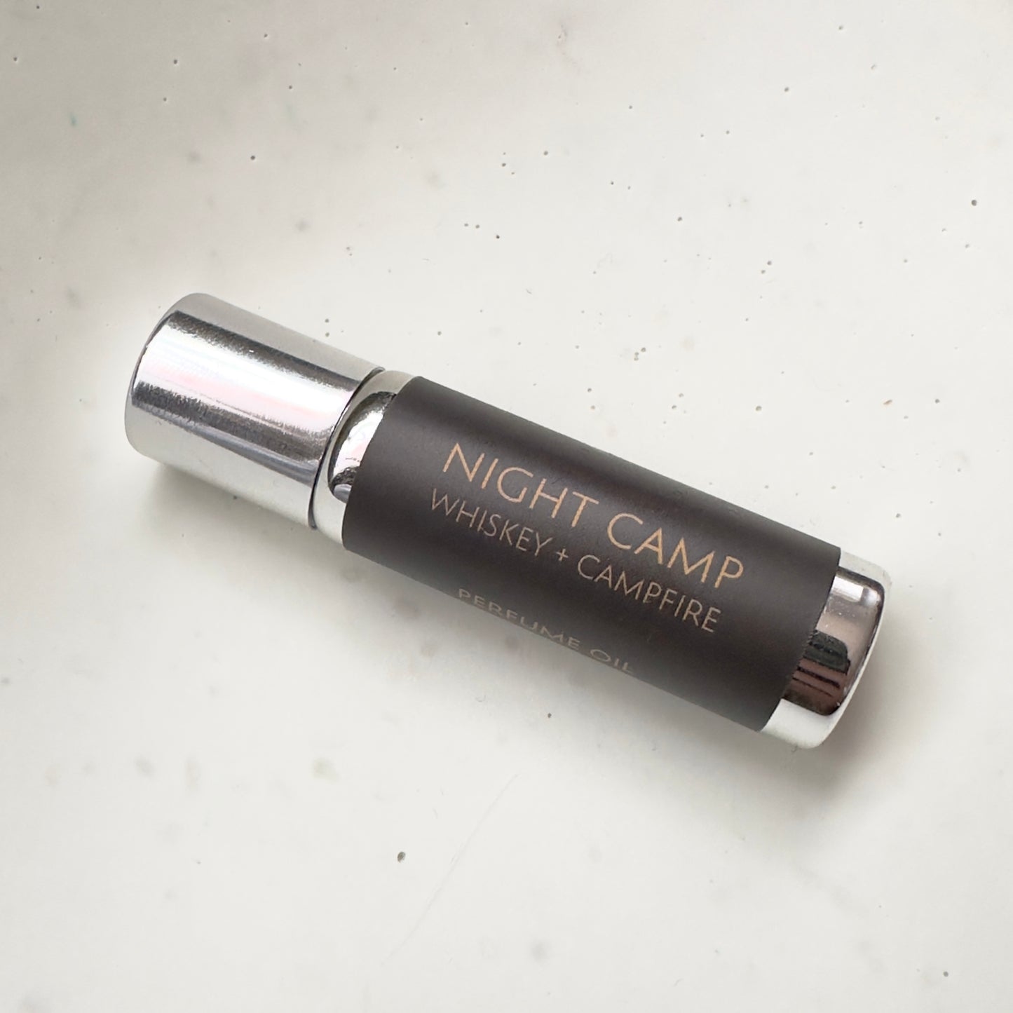 Perfume Oil Roll-On | Night Camp | Whiskey, Oak, Wood Smoke + Cider Notes