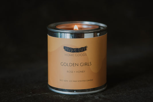 Scented Soy Candle | Golden Girls | Rose + Honey