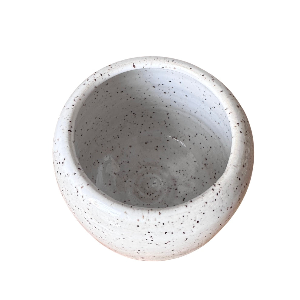 Handmade Ceramic Vessel | White Speckle