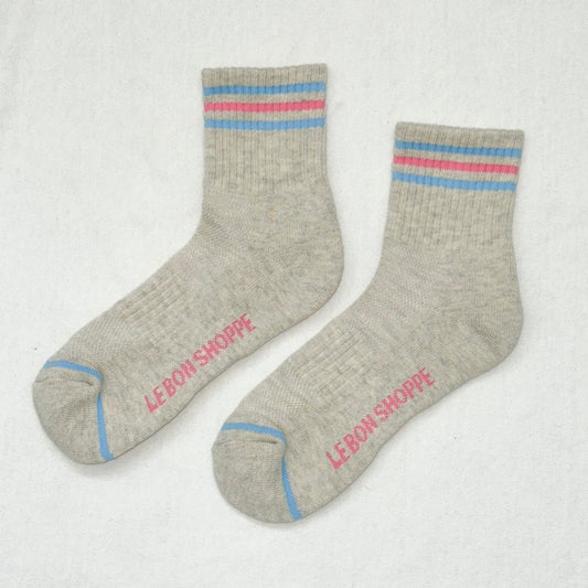 Girlfriend Socks | Bright Grey