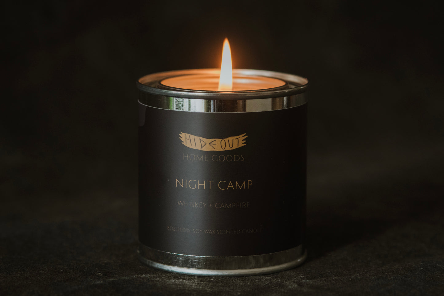 Scented Soy Candle | Night Camp | Whiskey + Campfire