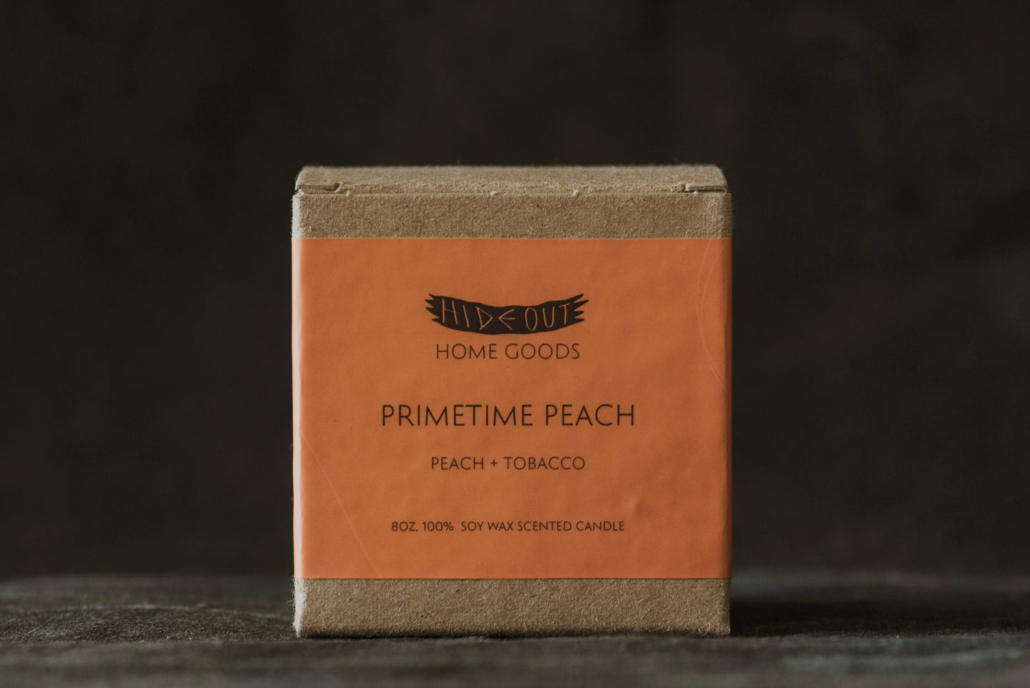 Scented Soy Candle | Primetime Peach | Peach + Tobacco