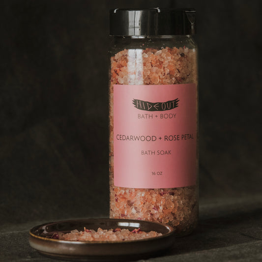 Botanical Bath Soak | Cedarwood + Rose Petal