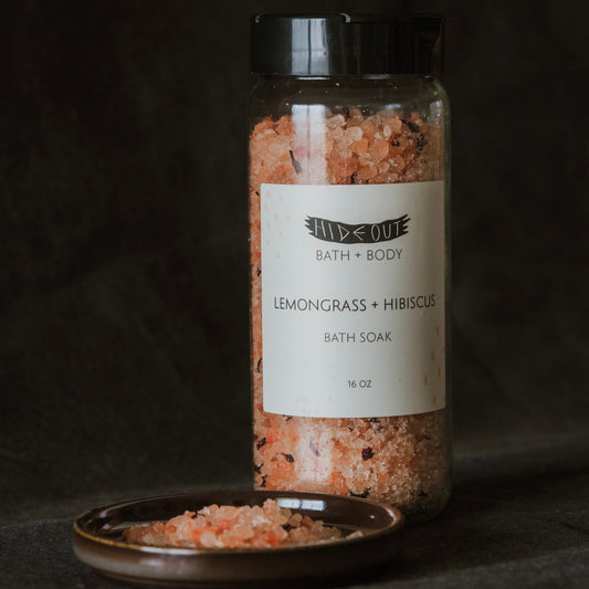 Botanical Bath Soak | Lemongrass + Hibiscus Flower