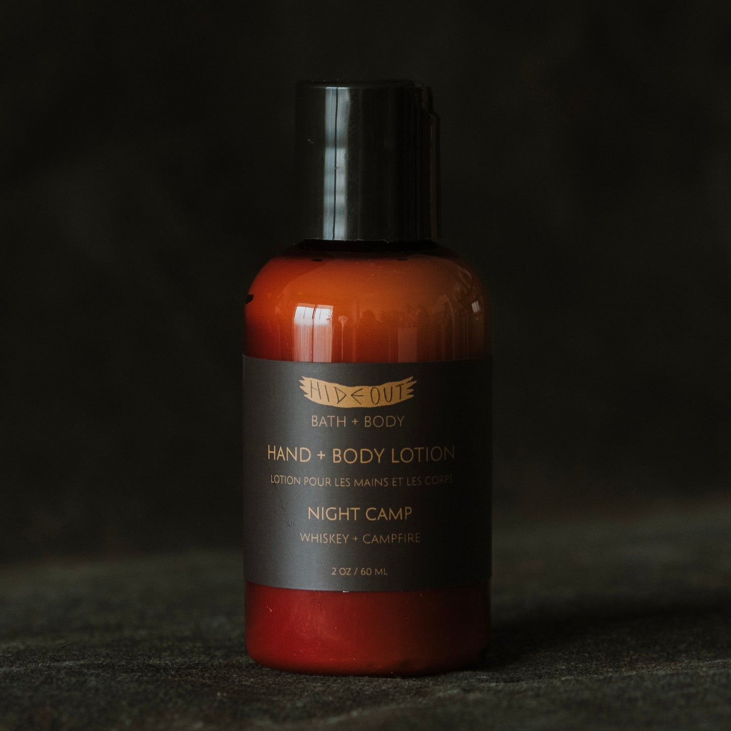 Hand + Body Lotion | Night Camp | Whiskey, Oak + Wood Smoke