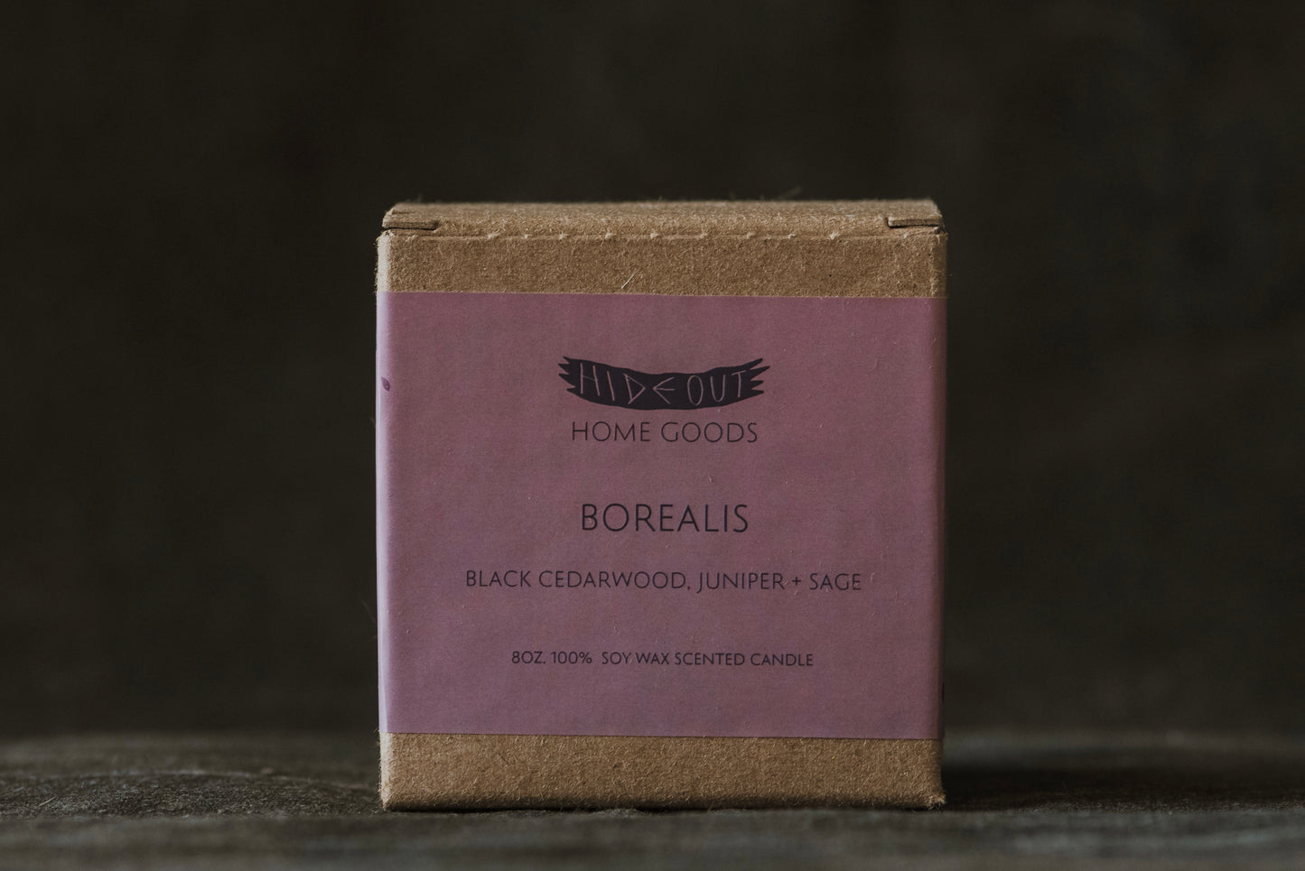 Scented Soy Candle | Borealis | Black Cedarwood, Juniper + Sage