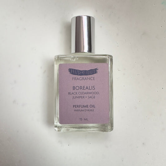 Perfume Oil Roll-On | Borealis | Black Cedarwood, Juniper + Sage