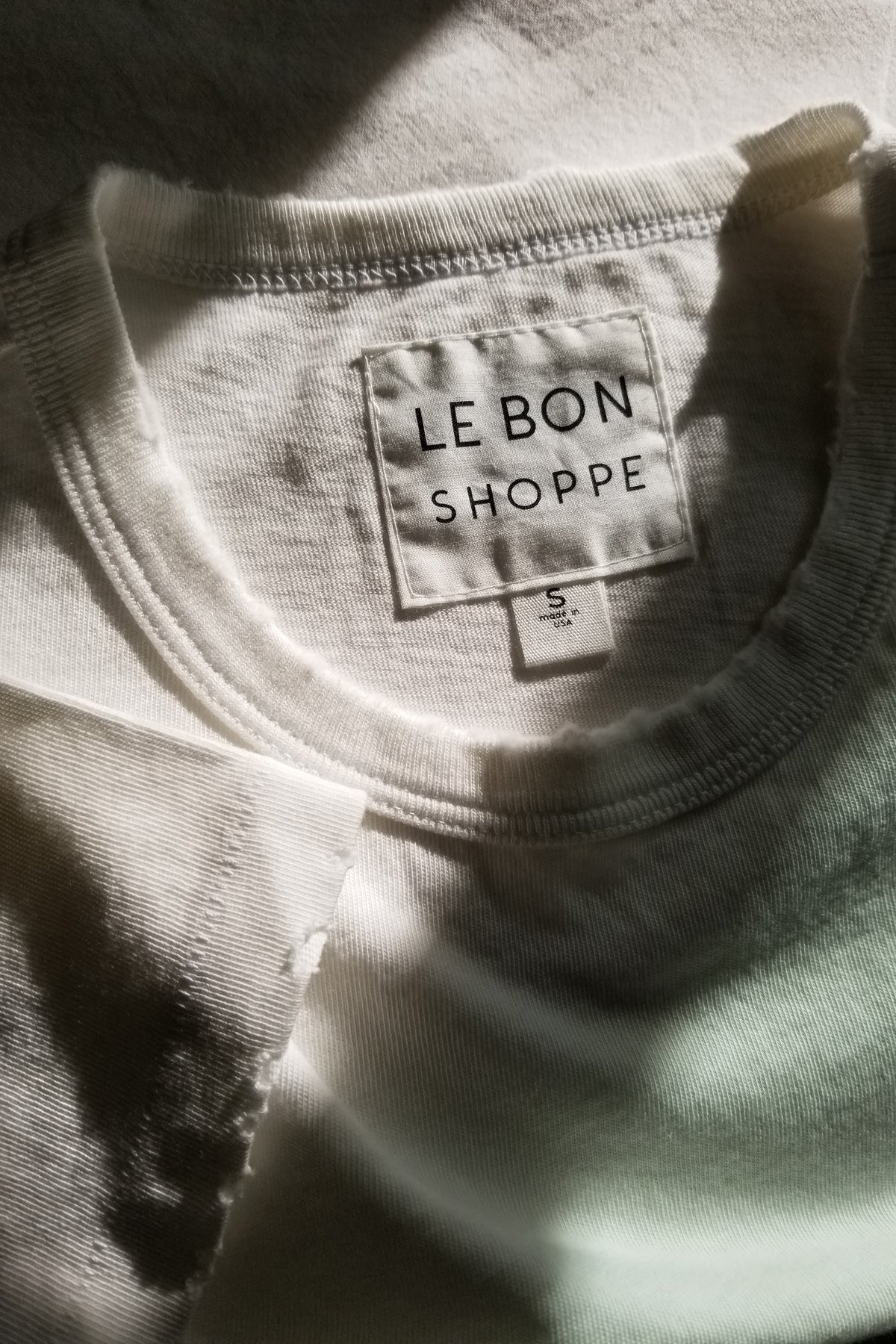 Le Bon Shoppe organic cotton vintage Boy Tee in vintage white