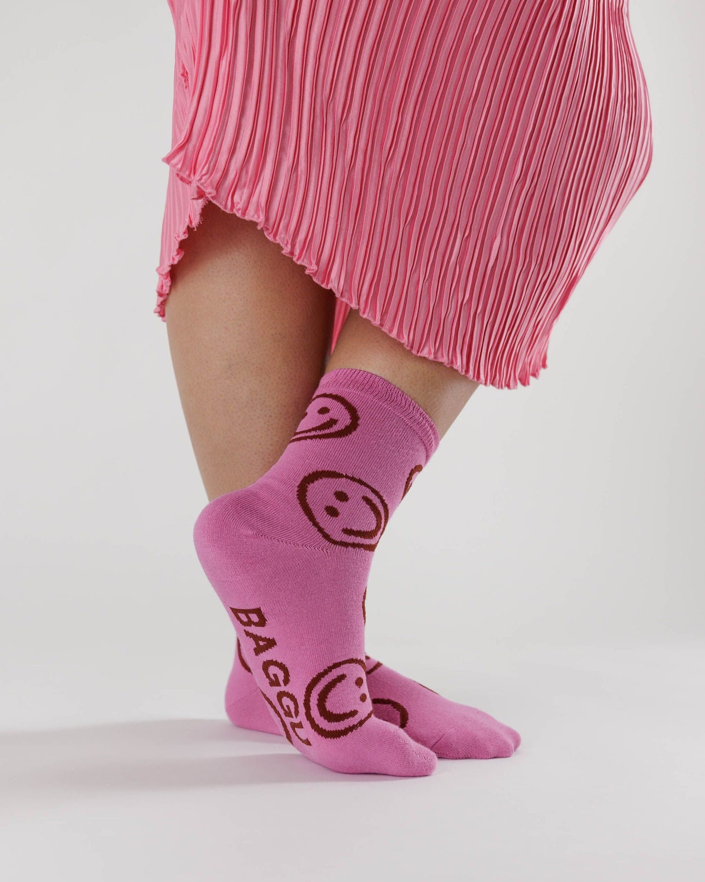 Crew Socks | Pink Happy
