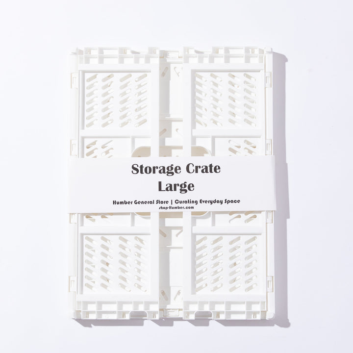 Collapsible Storage Crate | White