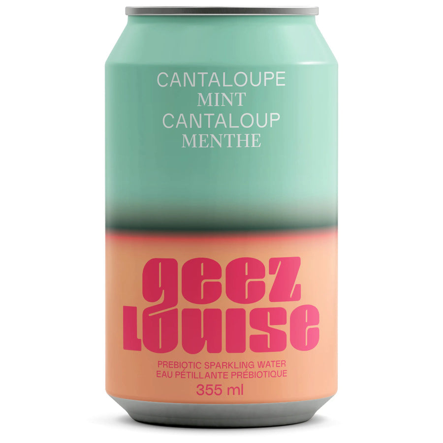 Geez Louise Prebiotic Sparkling Beverage | Cantaloupe Mint