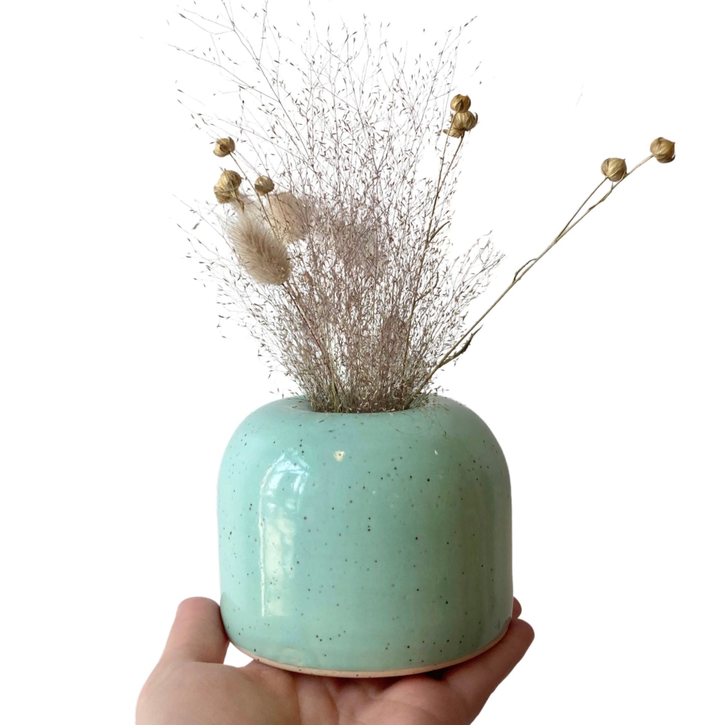Mini Vase and Grass Bouquet | Large | Mint *Local Orders Only*