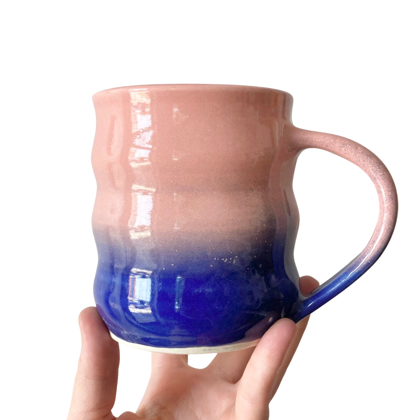 Ceramic Mug | Wavy Fade | Pink + Cobalt *LAST ONE*