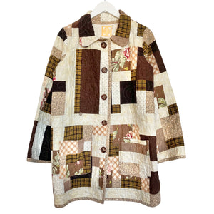 Handmade Quilted Chore Jacket | Cappuccino | M/L