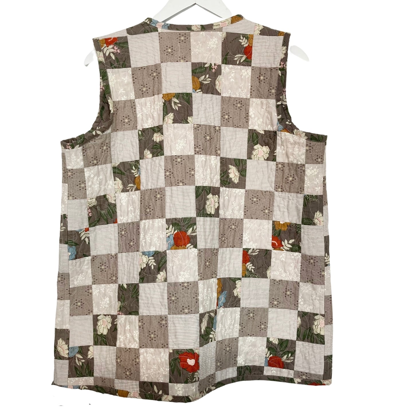 Handmade Quilted Mid-Length Vest | Slow Stroll
