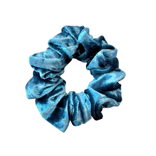 Hair Scrunchie | Blue Crushed Velvet