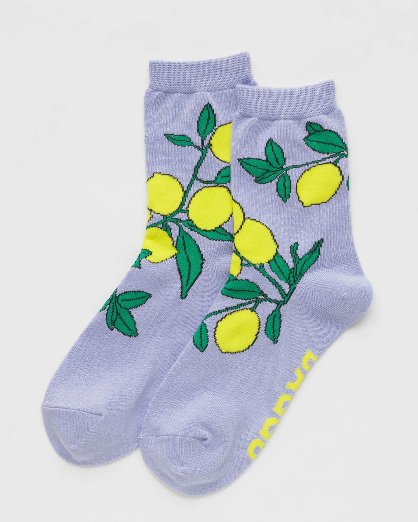 BAGGU Crew Socks | Lemon Tree