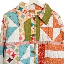 Handmade Quilted Chore Jacket | Rainbow Sherbert | M/L