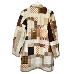Handmade Quilted Chore Jacket | Cappuccino | M/L