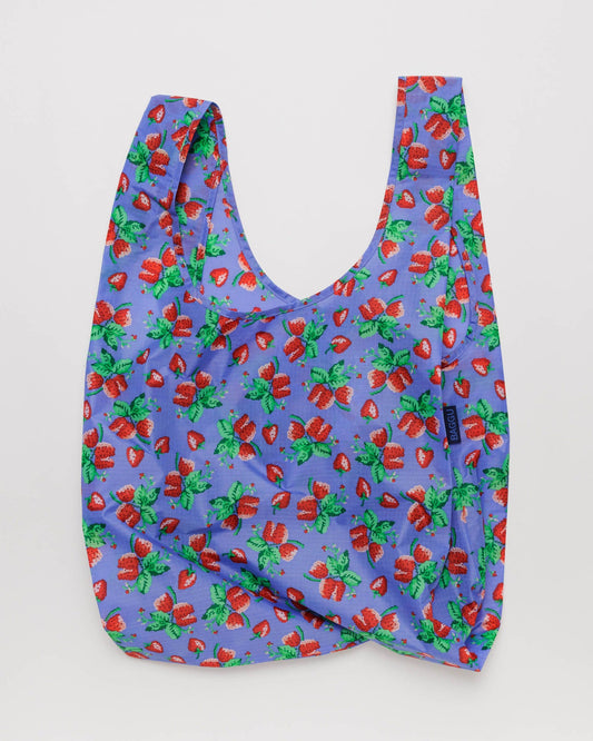 BAGGU Reusable Shopping Bag | Standard Size | Wild Strawberries