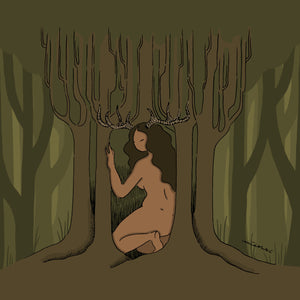 Art Print | Deer Woman | Colour