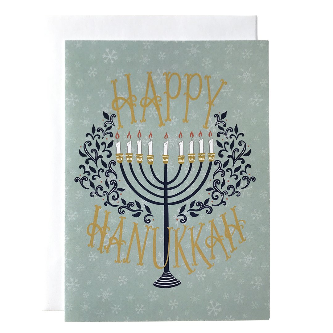 Greeting Card | Happy Hanukkah Menorah *Clearance!*