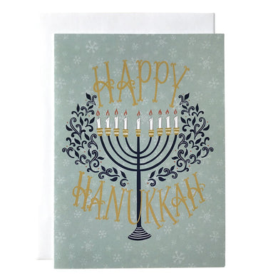 Carabara Designs | Greeting Card | Happy Hanukkah Menorah