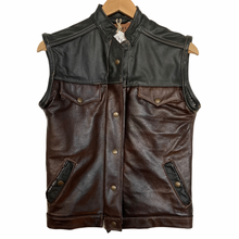 Reworked Vintage Leather Vest | Small