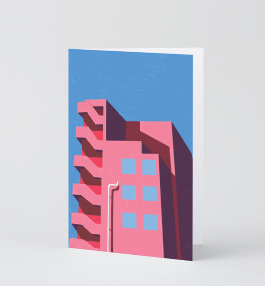 Art Print Greeting Card | Rose Block